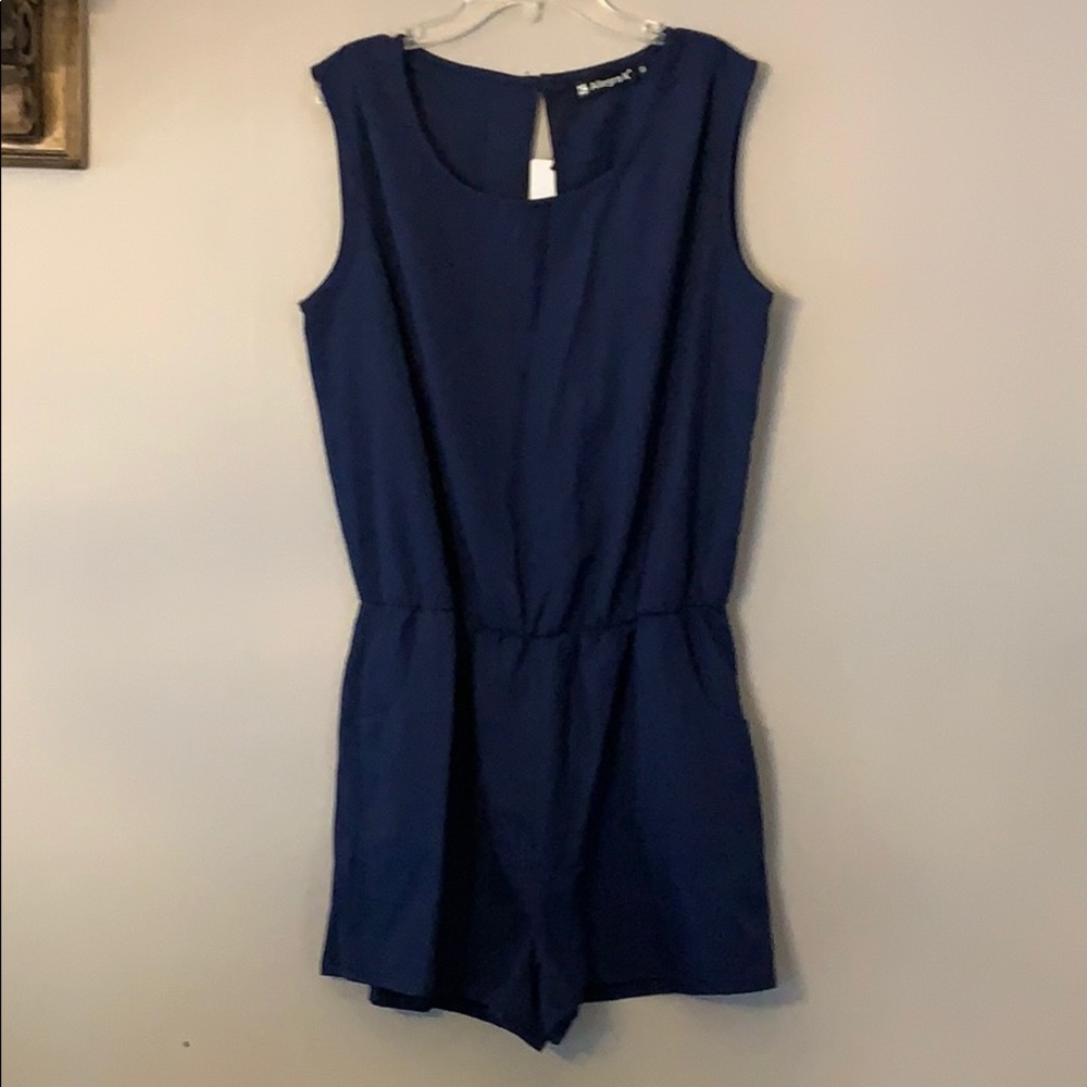 Navy Romper